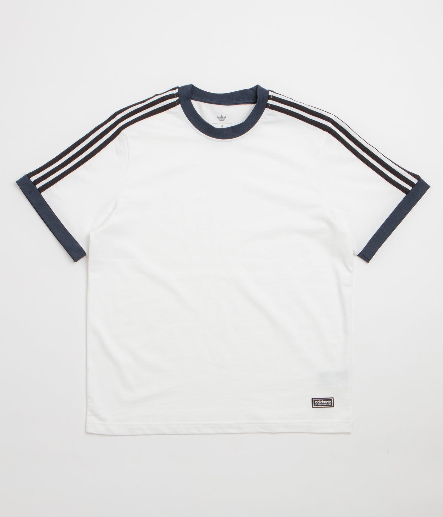 Adidas Ringer T-Shirt - White / Aurora Ink
