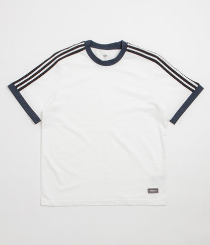 Adidas Ringer T-Shirt - White / Aurora Ink