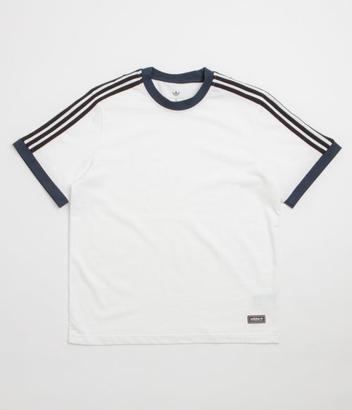 Adidas Ringer T-Shirt - White / Aurora Ink
