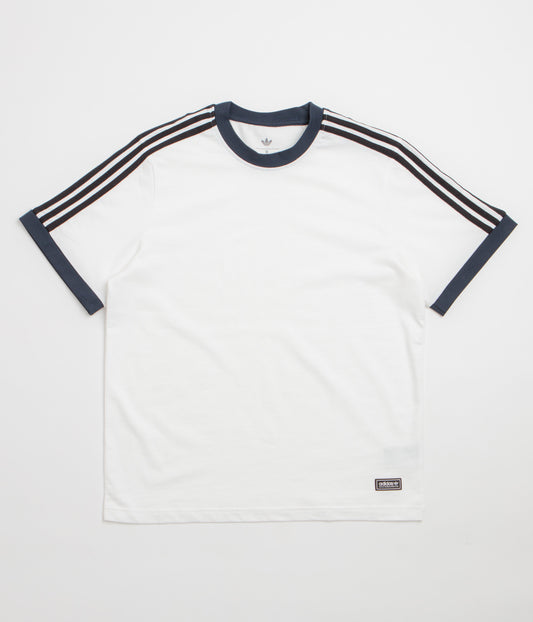 Adidas Ringer T-Shirt - White / Aurora Ink