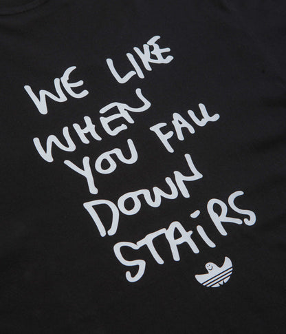 Adidas Shmoofoil Stairs T-Shirt - Black / White