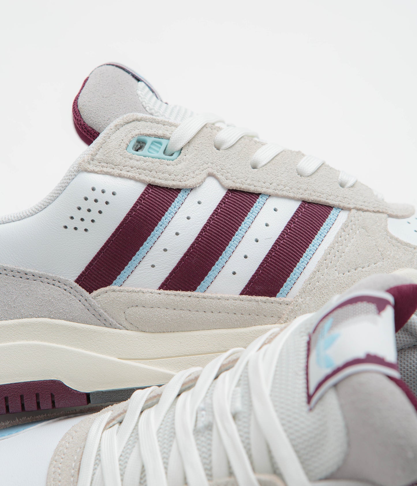 Adidas Tekkira Cup Shoes - FTWR White / Maroon / Clear Sky