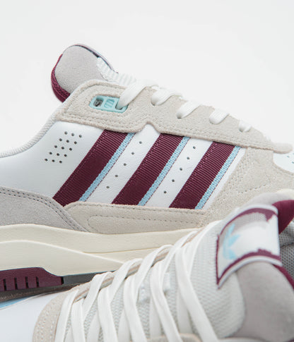 Adidas Tekkira Cup Shoes - FTWR White / Maroon / Clear Sky
