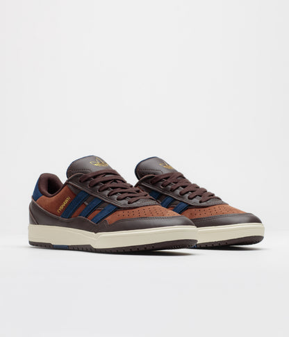 Adidas Tyshawn II Shoes - Aurora Coffee / Dark Blue / Preloved Brown