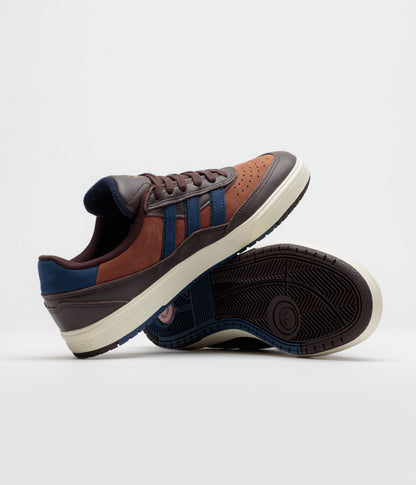 Adidas Tyshawn II Shoes - Aurora Coffee / Dark Blue / Preloved Brown