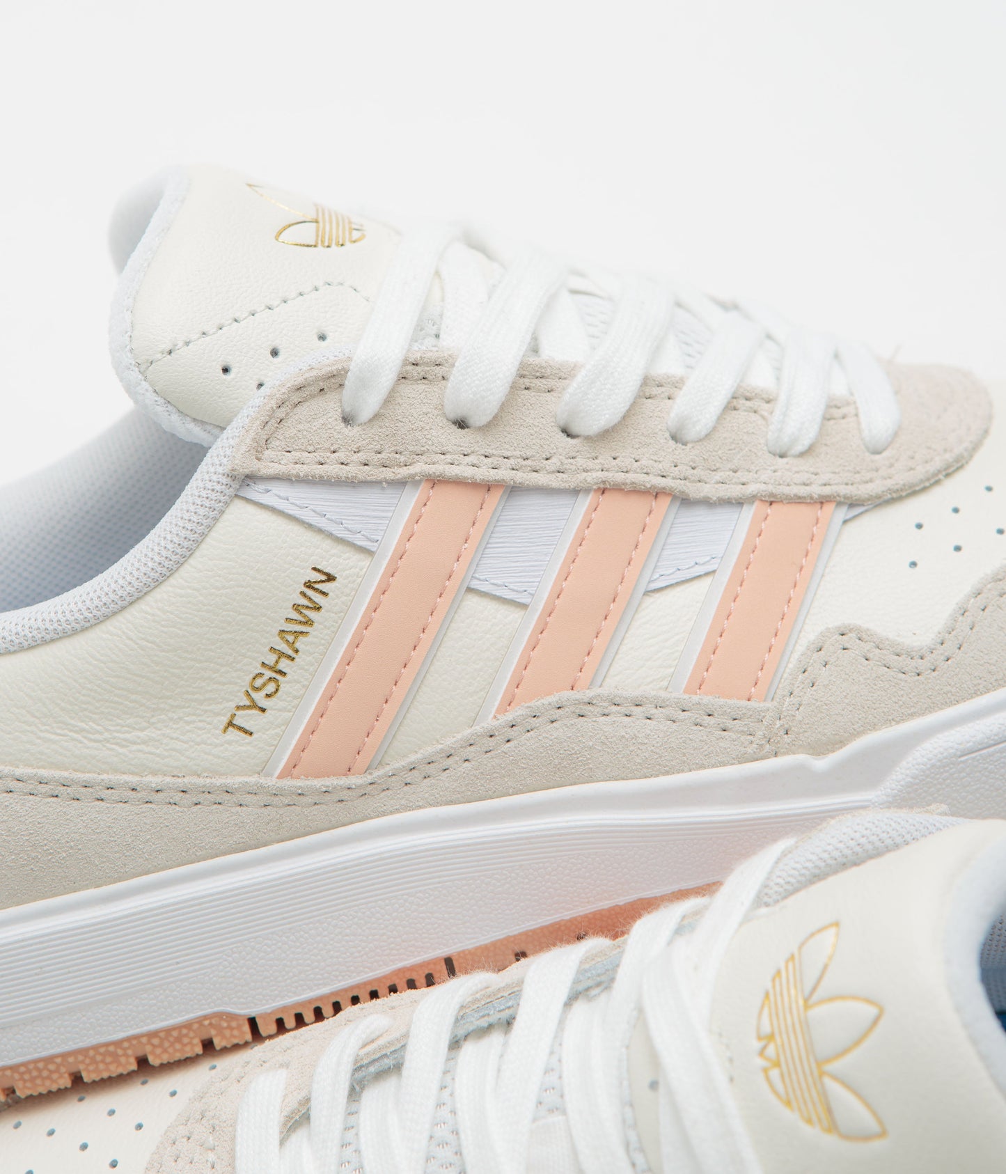 Adidas Tyshawn II Shoes - Wonder White / Powder Coral / Off White