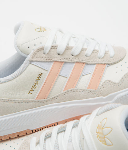 Adidas Tyshawn II Shoes - Wonder White / Powder Coral / Off White