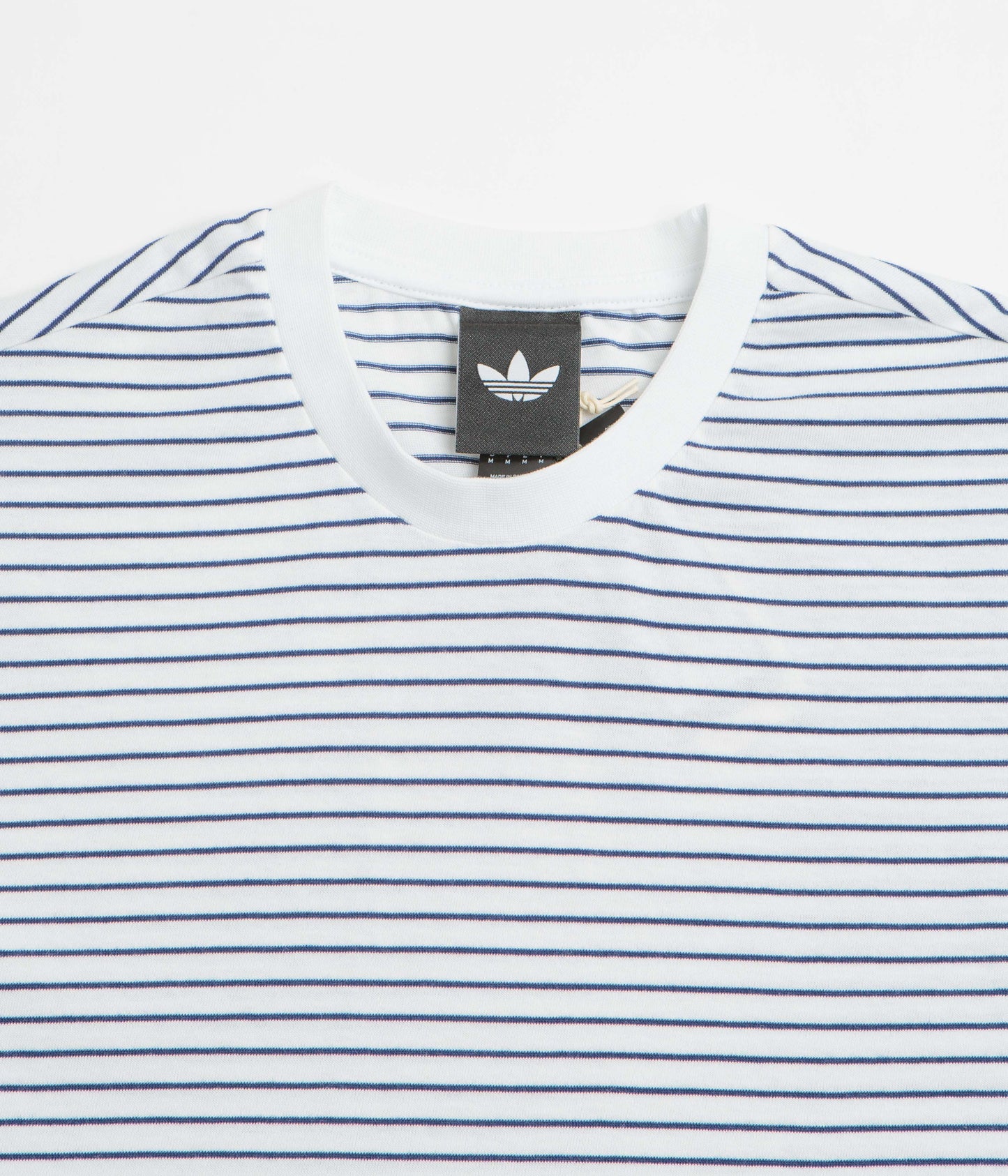 Adidas Yarn Dye T-Shirt - White / Dark Blue