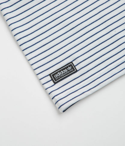 Adidas Yarn Dye T-Shirt - White / Dark Blue