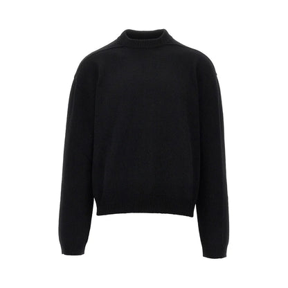 Rick Owens Wool Crew Neck Sweater — Black