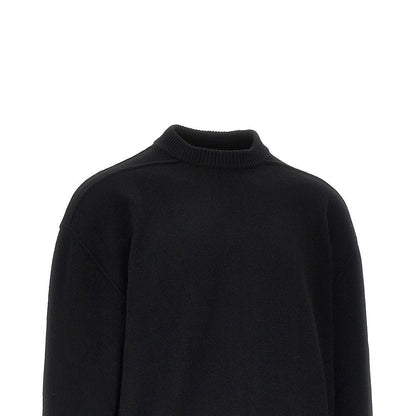Rick Owens Wool Crew Neck Sweater — Black