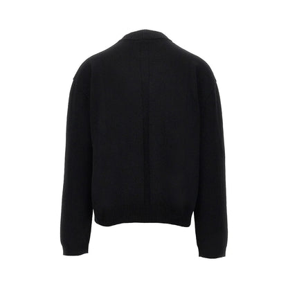 Rick Owens Wool Crew Neck Sweater — Black