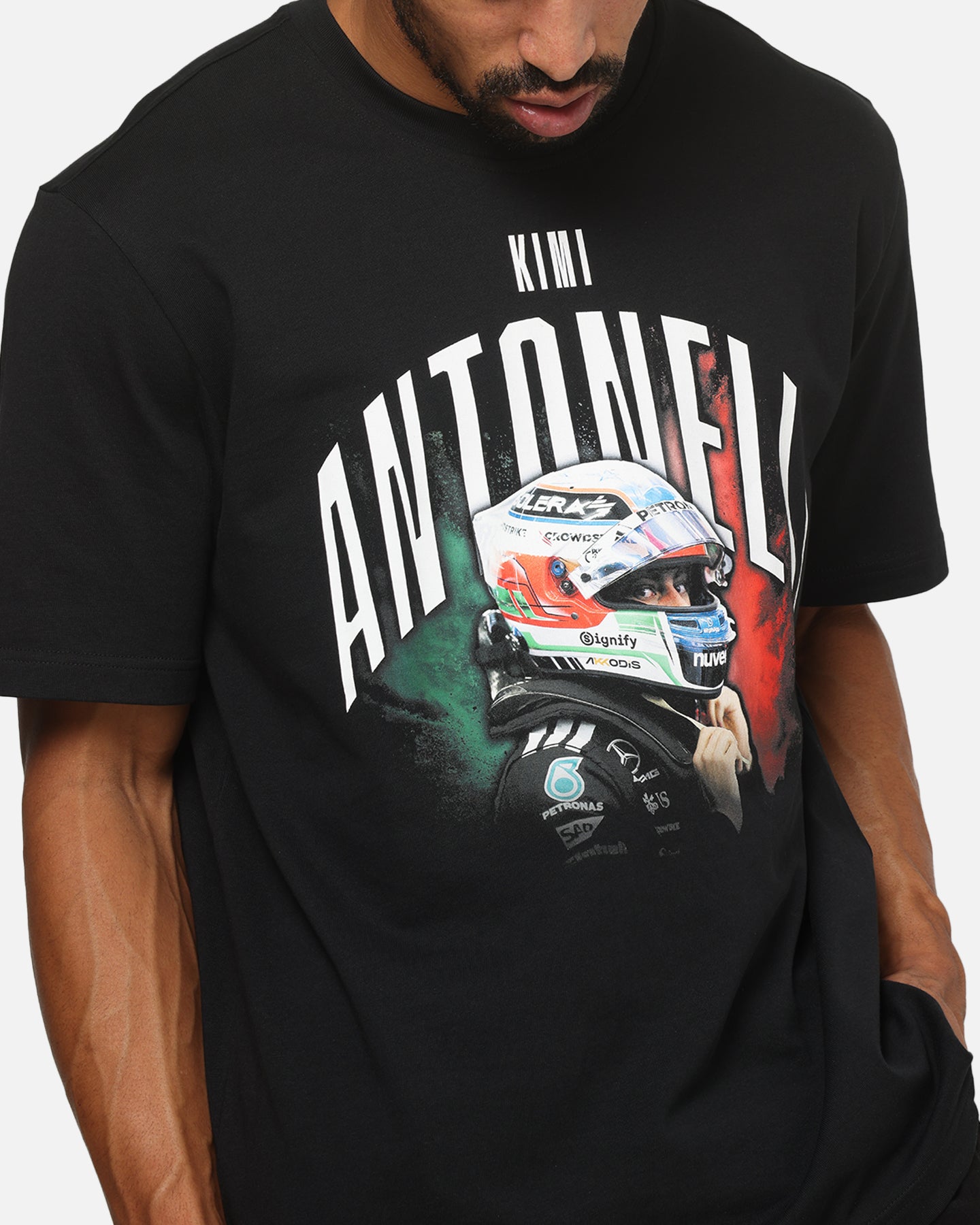 Adidas X Mercedes - AMG Petronas Formula 1 Team Kimi Antonelli Graphic T-Shirt Black