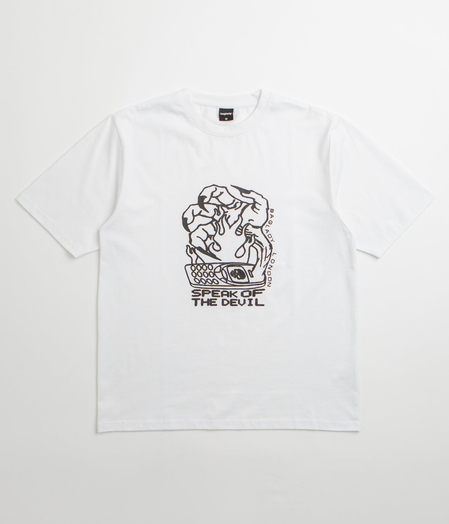 Baglady x DDF Speak Of The Devil T-Shirt - White