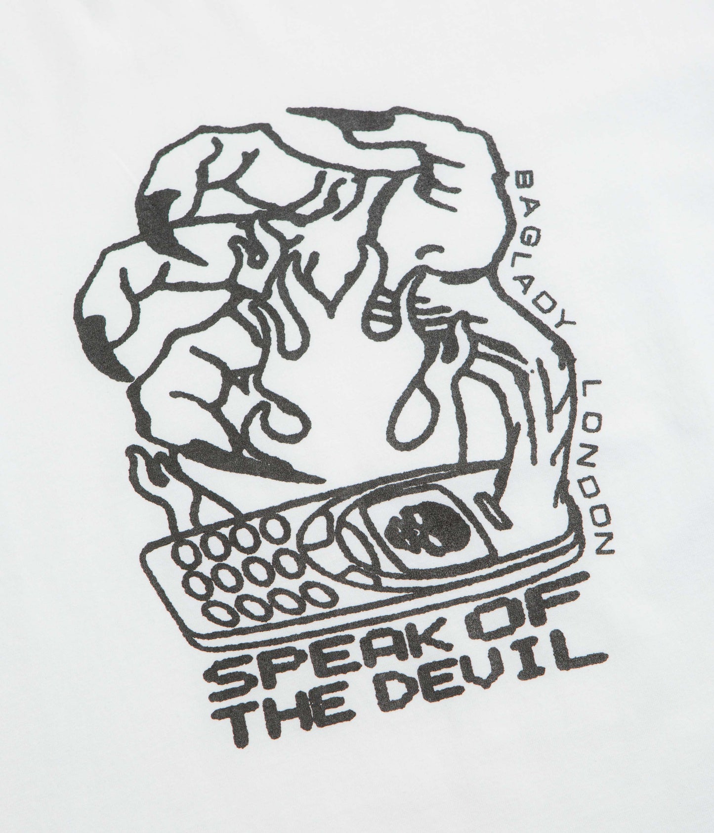 Baglady x DDF Speak Of The Devil T-Shirt - White