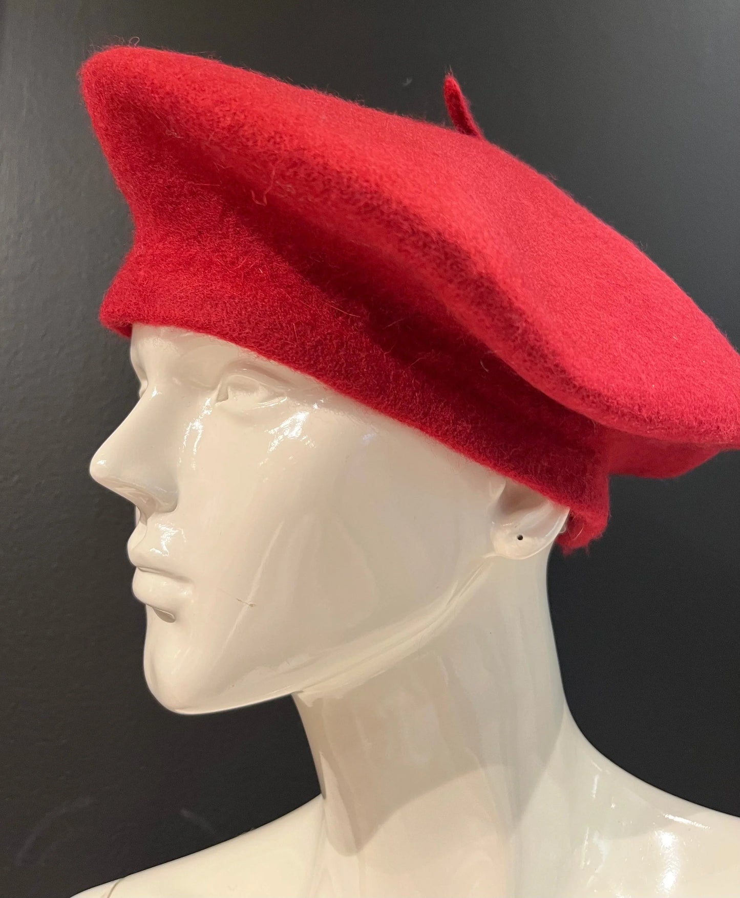 New York Burgundy Beret – Classic Wool Blend Hat