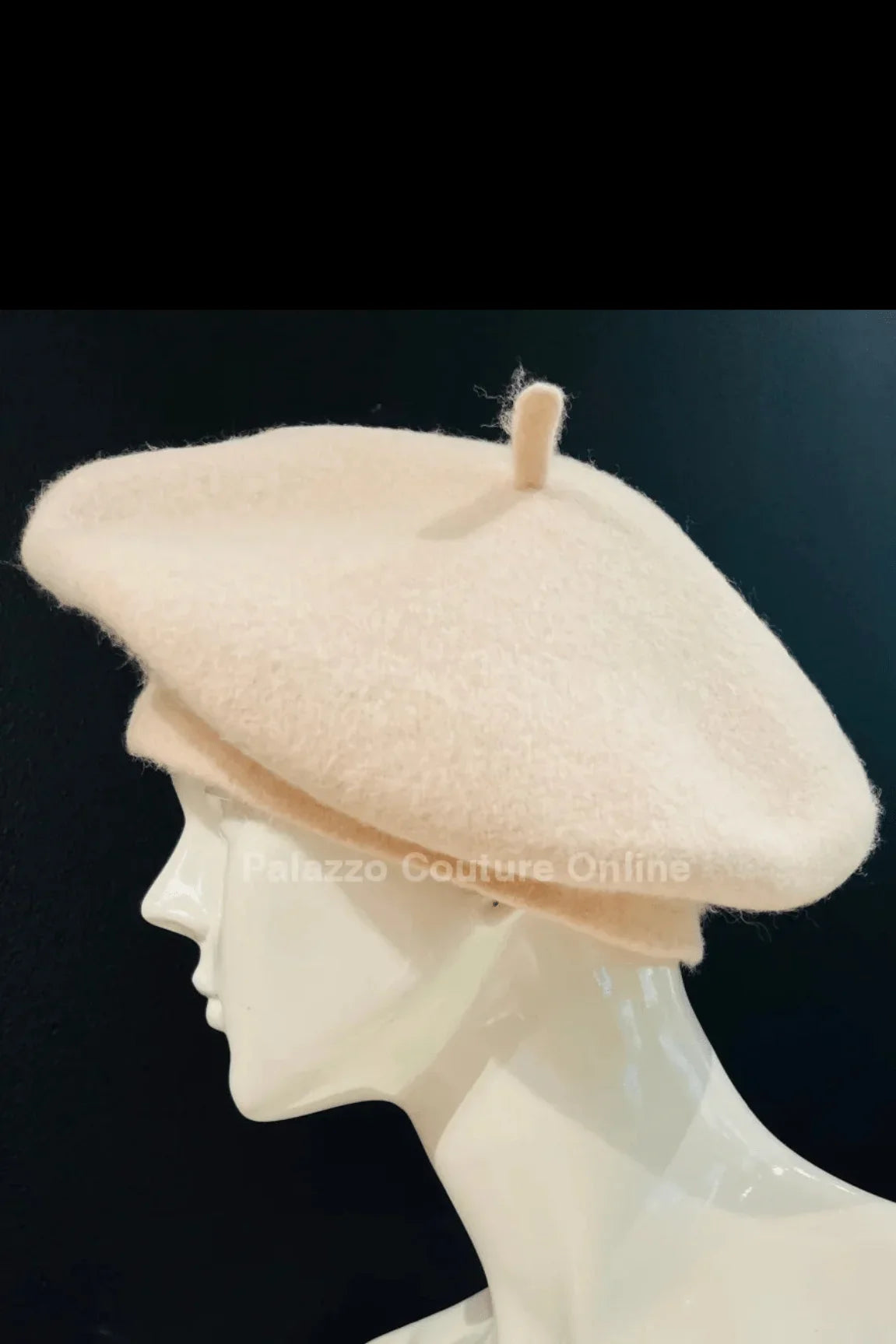 New York Beige Beret – Classic Wool Blend Hat