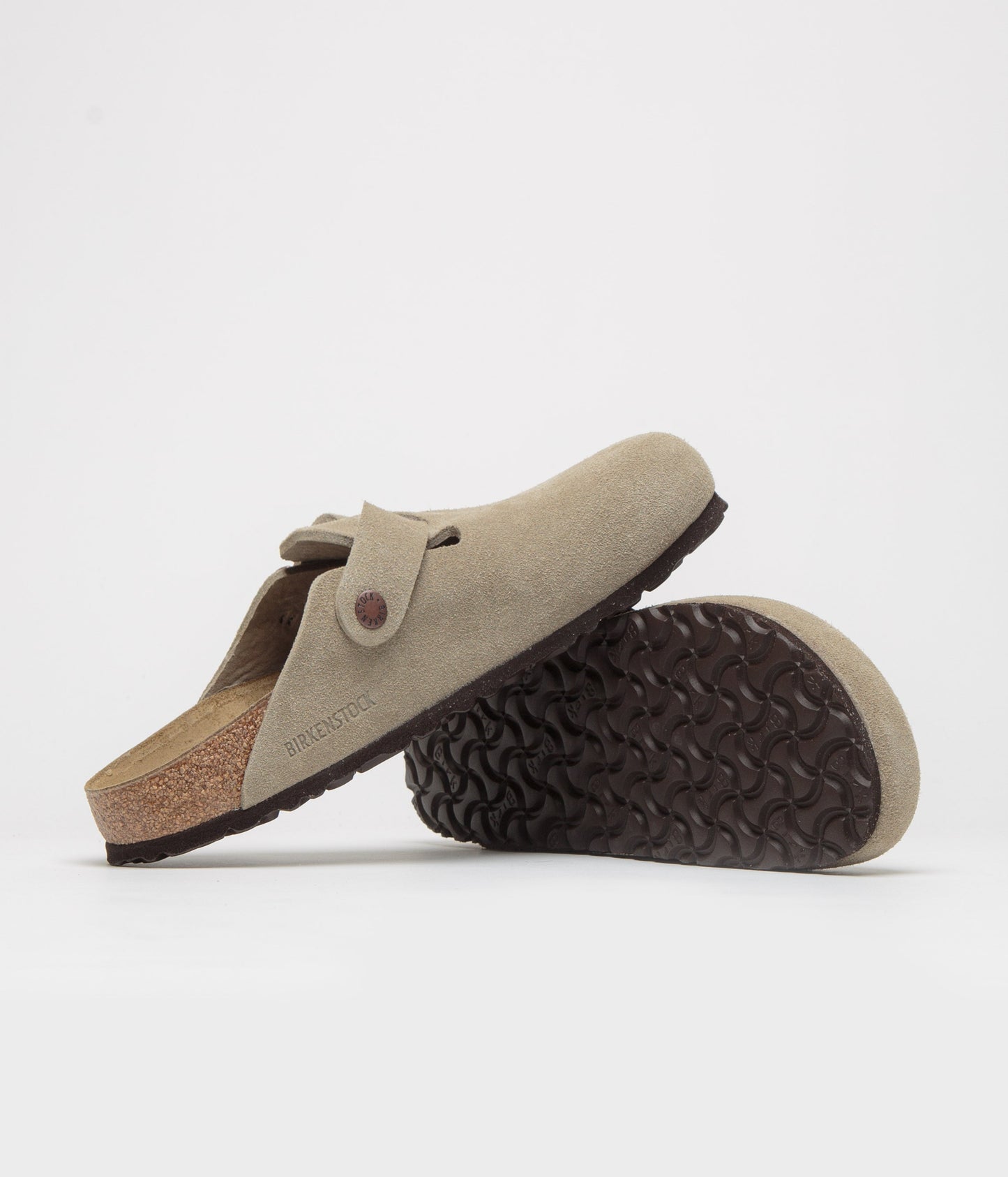 Birkenstock Boston Narrow Clogs - Taupe