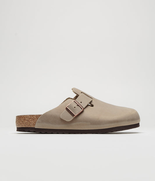 Birkenstock Boston Oiled Leather Clogs - Tobacco Brown