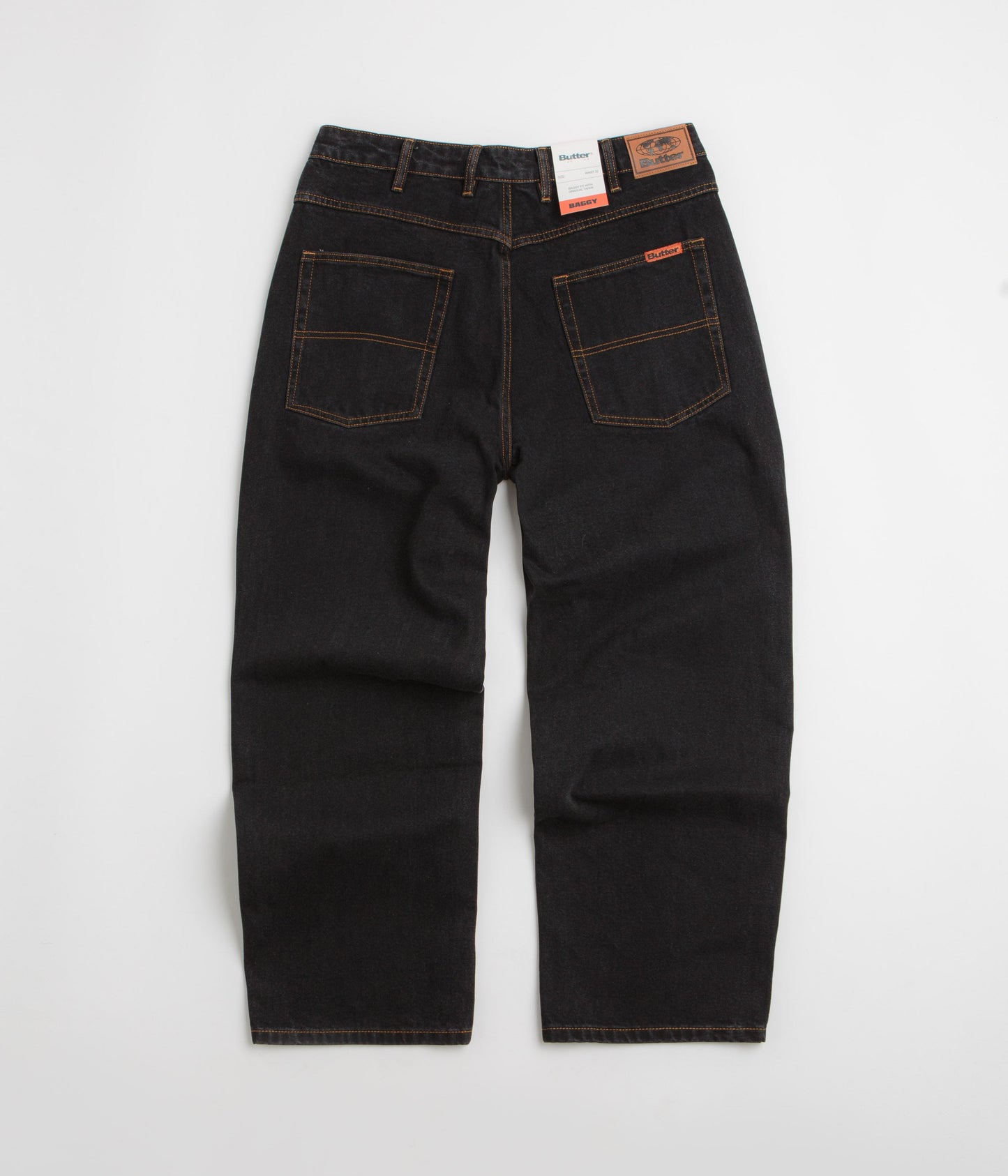 Butter Goods Baggy Jeans - Washed Black / Black