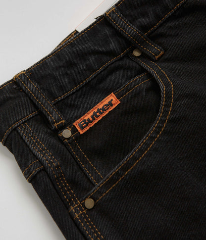 Butter Goods Baggy Jeans - Washed Black / Black