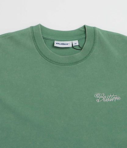 Butter Goods Jive Overlock Stitch T-Shirt - Distressed Jade