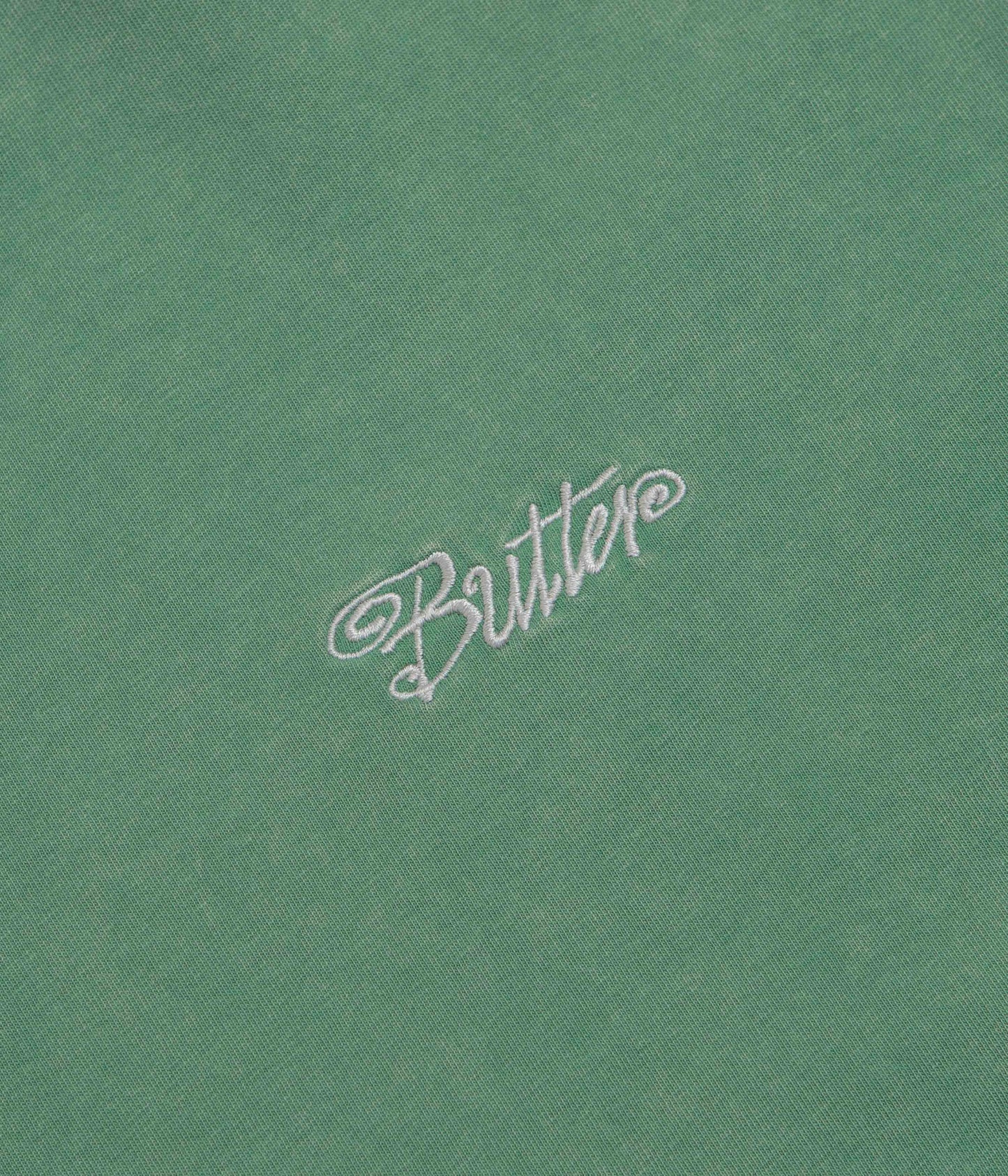 Butter Goods Jive Overlock Stitch T-Shirt - Distressed Jade