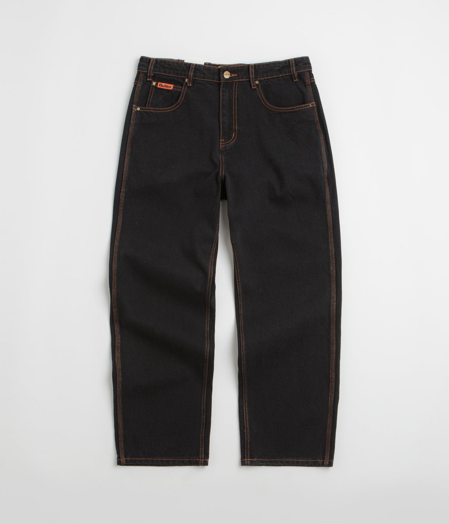 Butter Goods Relaxed Jeans - Washed Black / Black