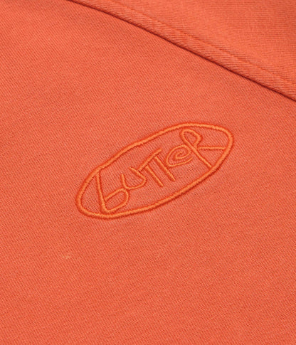 Butter Goods Scrubbed Crewneck Sweatshirt - Tangerine