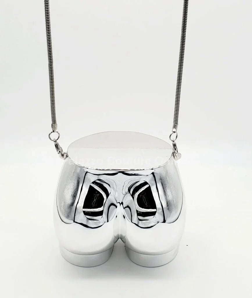 Buttiekiut Mini Clutch - Acrylic Crossbody (Silver)