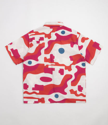 by Parra Abstract Mountain Short Sleeve Shirt - Red