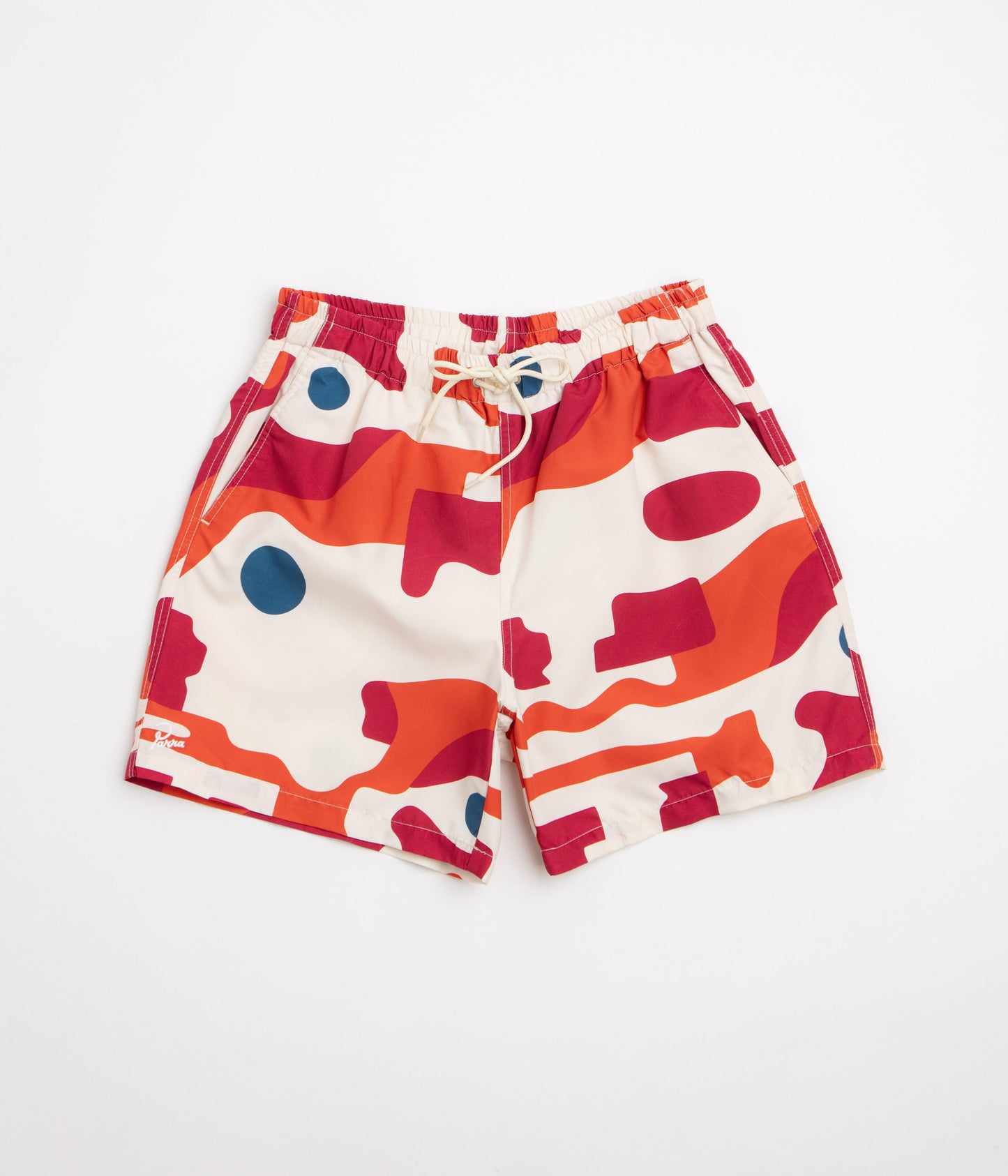 by Parra Abstract Mountain Swim Shorts - Red