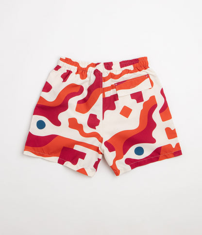 by Parra Abstract Mountain Swim Shorts - Red