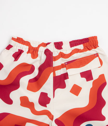 by Parra Abstract Mountain Swim Shorts - Red