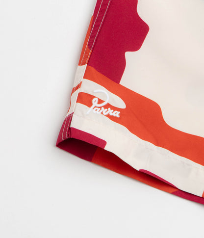 by Parra Abstract Mountain Swim Shorts - Red