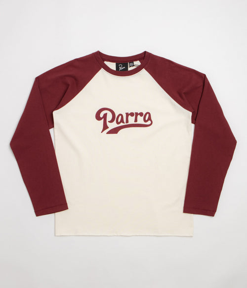 by Parra Baller Of The Based Raglan Long Sleeve T-Shirt - Dark Red