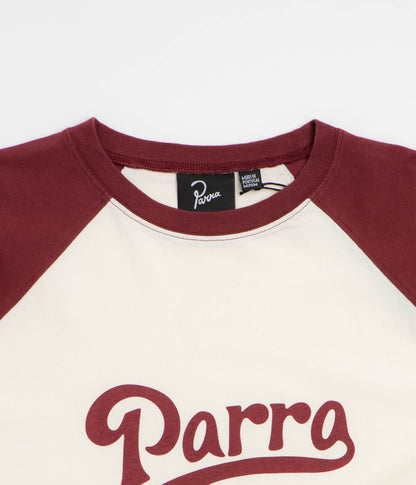 by Parra Baller Of The Based Raglan Long Sleeve T-Shirt - Dark Red