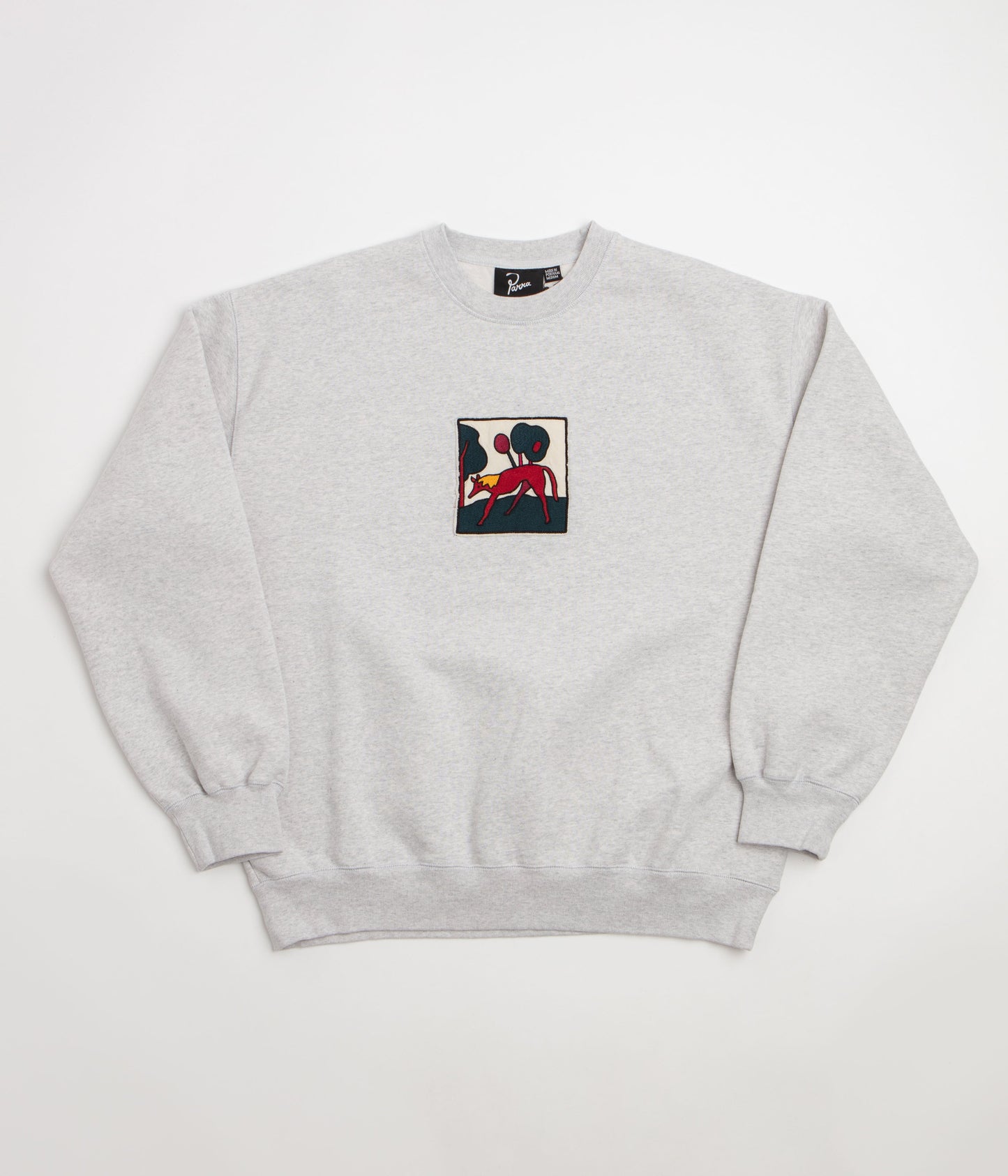 by Parra Long Lost Leg Crewneck Sweatshirt - Heather Grey