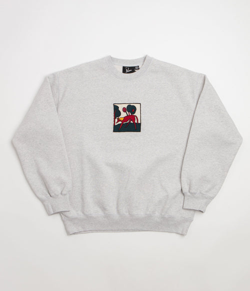 by Parra Long Lost Leg Crewneck Sweatshirt - Heather Grey