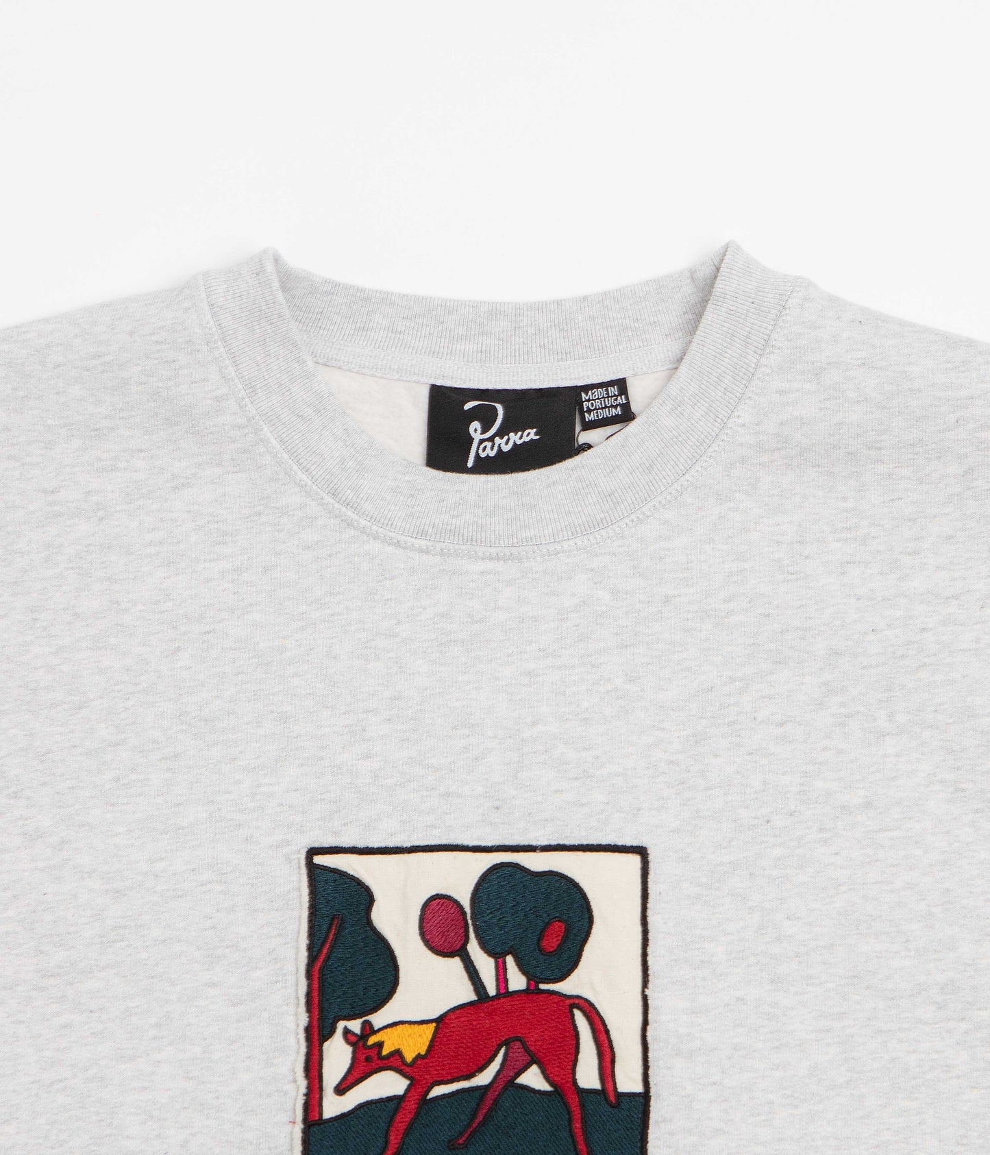 by Parra Long Lost Leg Crewneck Sweatshirt - Heather Grey