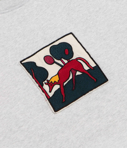by Parra Long Lost Leg Crewneck Sweatshirt - Heather Grey