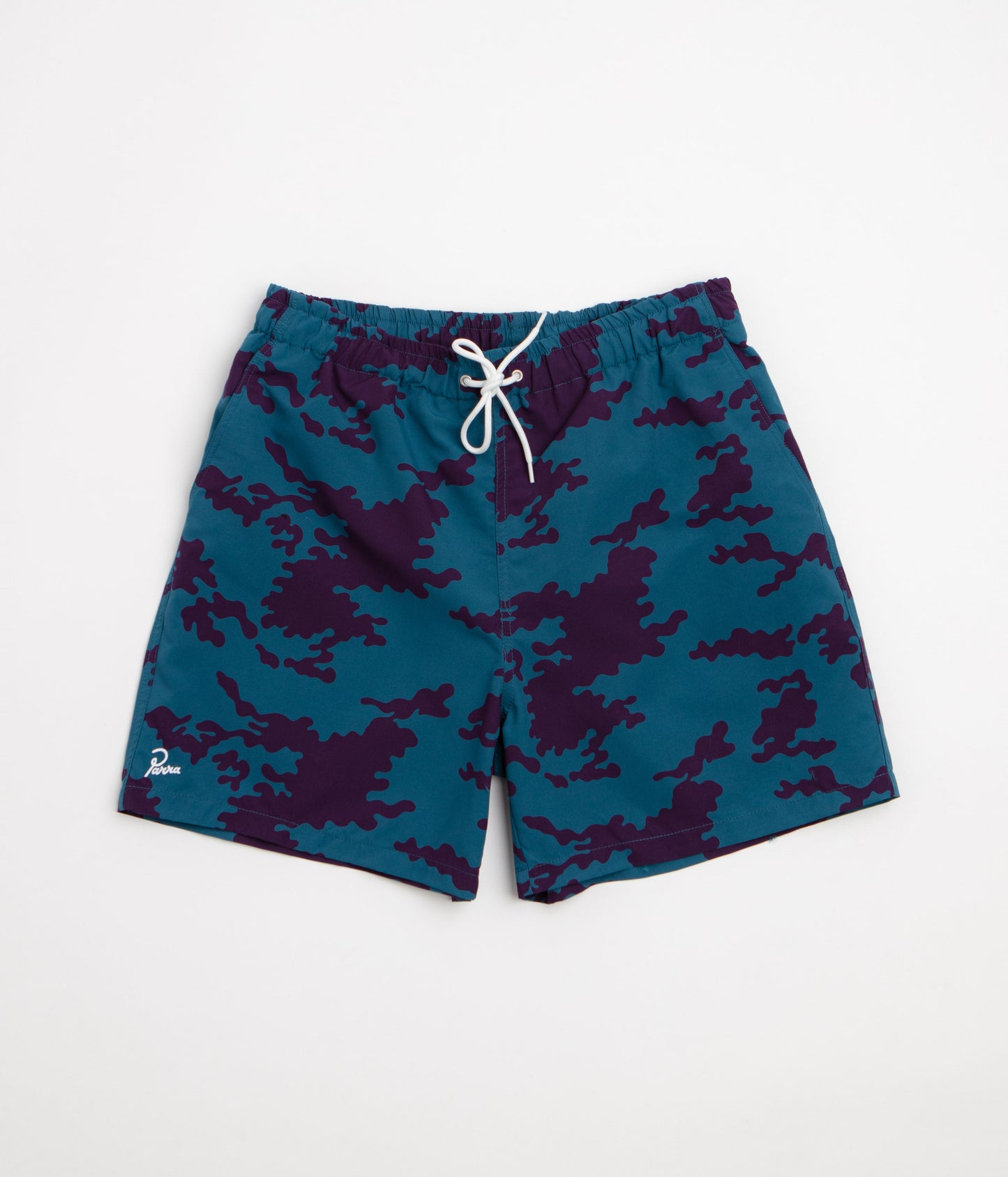 by Parra Purple Camo Man Swim Shorts - Blue