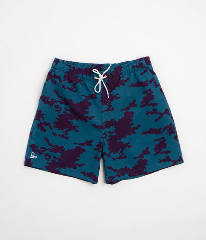 by Parra Purple Camo Man Swim Shorts - Blue