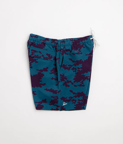 by Parra Purple Camo Man Swim Shorts - Blue