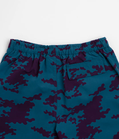 by Parra Purple Camo Man Swim Shorts - Blue