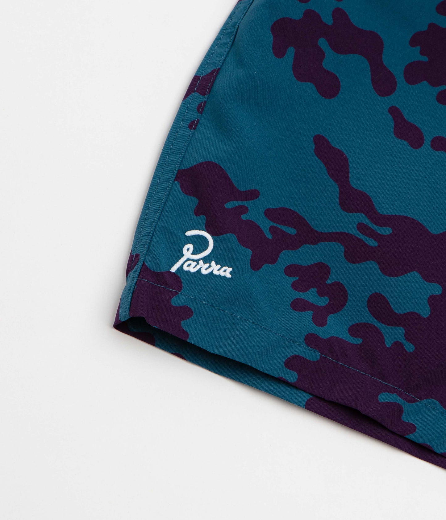 by Parra Purple Camo Man Swim Shorts - Blue