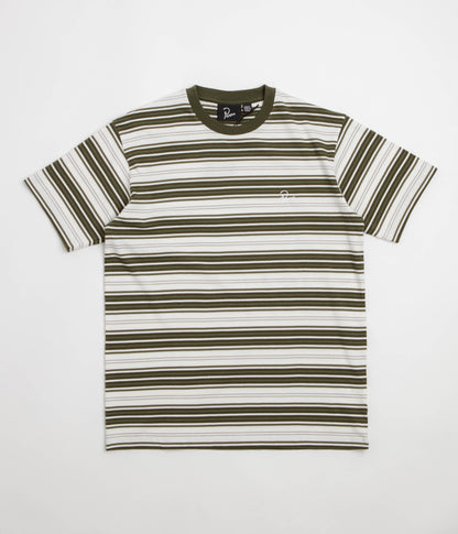 by Parra Signature Striped T-Shirt - Green
