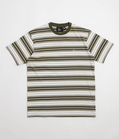 by Parra Signature Striped T-Shirt - Green