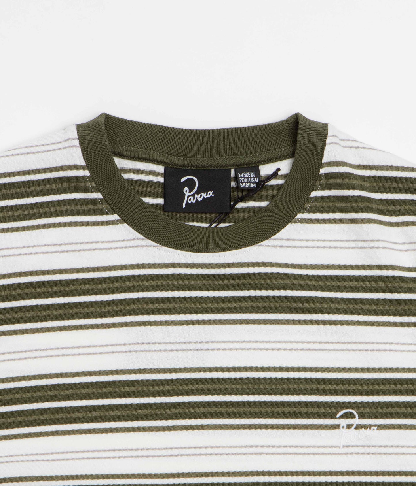 by Parra Signature Striped T-Shirt - Green