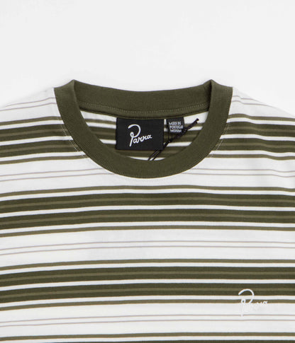 by Parra Signature Striped T-Shirt - Green